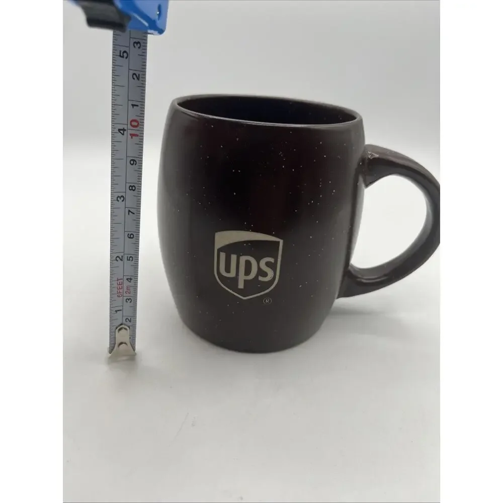 UPS UNITED PARCEL SERVICE Postal Service Logo Brown/Yellow Coffee Rare Shape